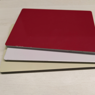 Acm/Acp PE PVDF Aluminium Plastic Composite Panel Dengan Core Polyester Untuk Bangunan