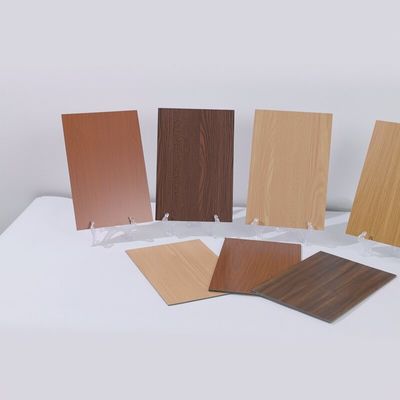 Pabrik Langsung 2mm Kayu Grain Aluminium Plastik Papan PE Lapisan, Tidak mudah terbakar untuk dinding partisi Jual Panas ACP Sheet