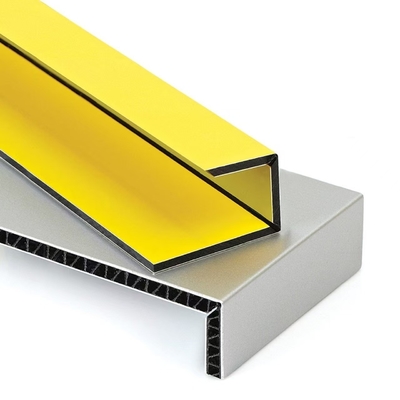 4mm PE PVDF Lapisan Panel Komposit Aluminium Unbreakable / Bending ACP Untuk bangunan Lapisan