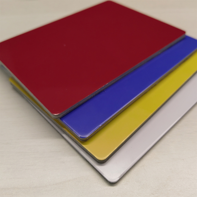 1220*2440*4*0.21mm PVDF Aluminium Composite Panel ACP / Acm Untuk panel dinding dan dekorasi eksterior