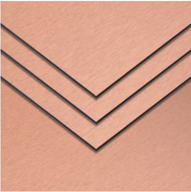 Di dalam stok 1220*2440mm Aluminium Panel sikat PVDF dilapisi, tahan cuaca untuk dinding tirai ISO 9001Factory