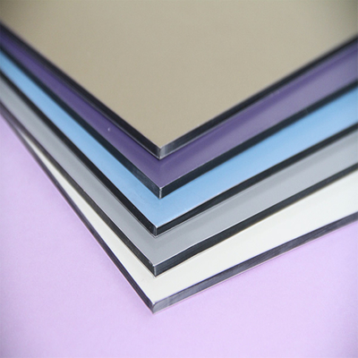 Lebar 1240mm Acp Aluminium Composite Panel Untuk Dekorasi Interior Dan Eksterior